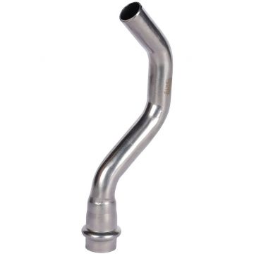 Обвод однораструбный-НПр Rommer (Роммер) , 15, из нержавеющей стали прессовой (RSS-0007-000015)