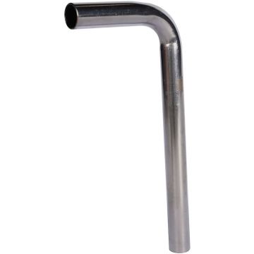 Отвод безраструбный Rommer (Роммер) 90° НПр-НПр, 15х100х600, из нержавеющей стали прессовой (RSS-0008-015100)