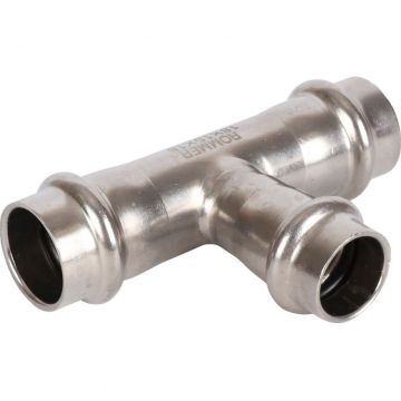 Тройник переходной Rommer (Роммер) ВПр, 35х28х35, из нержавеющей стали прессовой (RSS-0014-352835)
