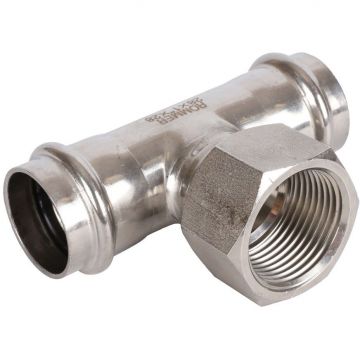 Тройник-переходник Rommer (Роммер) ВПр-ВР, 42х1/2, из нержавеющей стали прессовой (RSS-0015-004212)