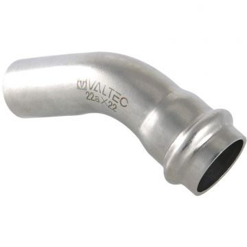 Угольник Valtec (Вальтек) VTi.958.I.002828 45° вн.-нар. нерж. сталь 28х28 мм