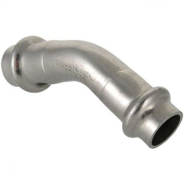 Угольник Valtec (Вальтек) VTi.959.I.002828 45° вн.-вн. нерж. сталь 28 мм