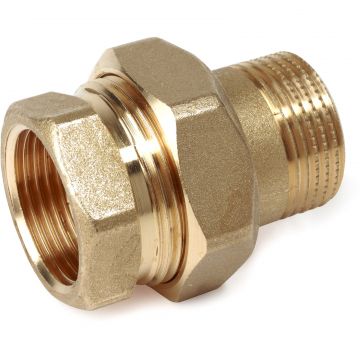 Сгон Giacomini (Джакомини) R18 прямой НВ 2″ х 2″ латунь нехромированный для стальной трубы R18Y018