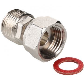 ПолуСгон Valtec VTr.613.N.0504 прямой с накидной гайкой 3/4x1/2