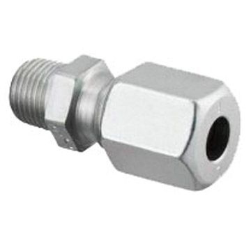 Резьбовое соединение Oventrop (Овентроп) с обжимными кольцами ″Ofix-Oil″ R3/8х10мм из стали оцинкованные разрезные кольцаиз латуни строительный ряд L DIN2353 проходное 2083054