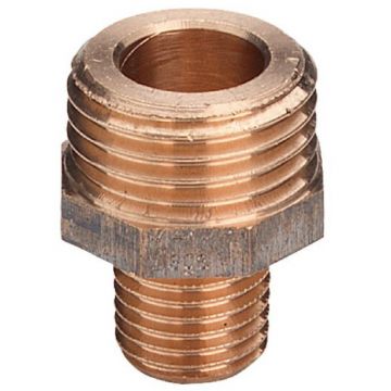 Нипель редукционный Viega (Виега) 1 1/4″ х 3/4″ НР-НР с одной стороны резьба с насечкой без внутреннего конуса бронза модель 3247 458836