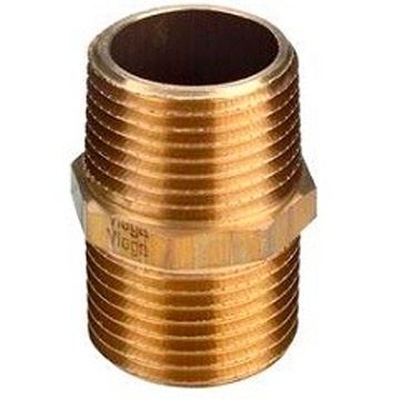 Ниппель Viega (Виега) с обоюдной НР 3/8″ латунь модель 1522 102050