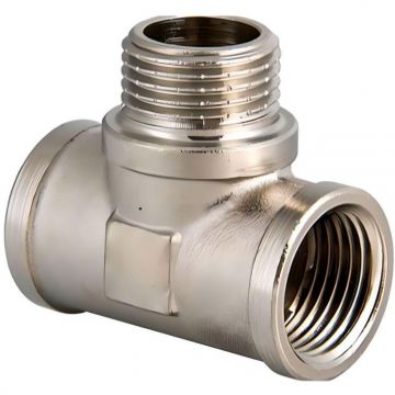 Тройник Vieir (Виеир) никель 3/4 нар х 3/4 вн х 3/4 нар (THFHN444)