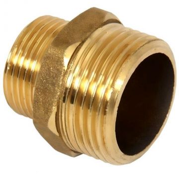 Ниппель Vieir (Виеир) переходной латунь 1/2 нар х 1 нар (SH53)
