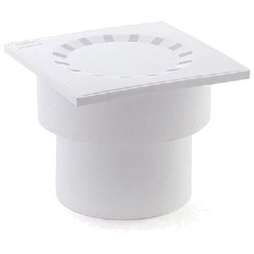 Трап канализационный Политэк (Politek) 110 мм вертикальный с пластиковой решеткой 150х150 мм артикул STY-110В