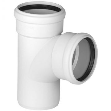 Тройник канализационный 110 х 110 мм 87° бесшумный внутренняя Ostendorf (Остендорф) SKEA (335400)