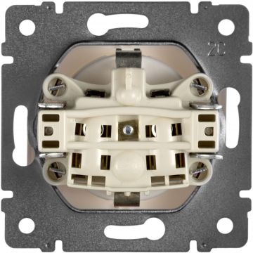 Розетка силовая Legrand (Легранд) 774420 Valena 2К+3 на винтах квадратная скрытой установки белая 1 гнездо (без подсветки)