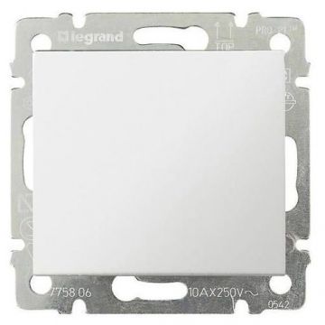 Механизм выключателя Legrand 33816 Valena 1 клавиша квадратный скрытой установки белый