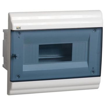 Бокс Iek (Иэк) ЩРВ-П-9мод. PRIME MKP82-V-09-41-20 252х210х102 мм (ШхВхГ) 9 модулей 1 DIN-рейка пластик IP 41 встраиваемый