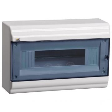Бокс Iek (Иэк) ЩРН-П-12мод. PRIME MKP82-N-12-41-10 290х190х100 мм (ШхВхГ) 12 модулей 1 DIN-рейка пластик IP 41 навесной