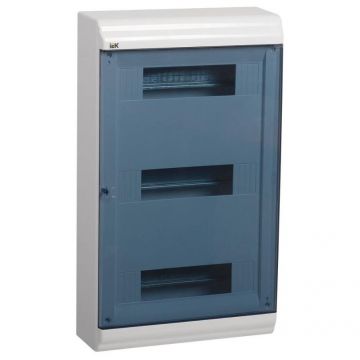 Бокс Iek (Иэк) ЩРН-П-36 мод. PRIME MKP82-N-36-41-05 290х490х100 мм (ШхВхГ) 36 модулей 3 DIN-рейки пластик IP 41 навесной