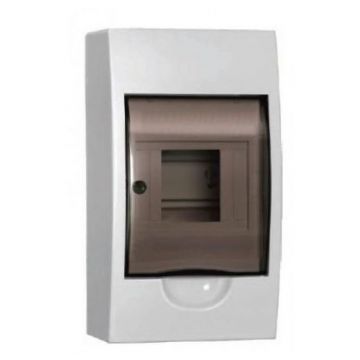 Щит навесной Iek (Иэк) ЩРН-П- 4 MKP12-N-04-40-20 112х200х92 мм (ШхВхГ) 4 модуля 1 DIN-рейка пластик IP 41 навесной