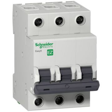 Автоматический выключатель Schneider Electric EASY 9 3П 16А С 4,5кА 400В 3 полюса 1 фаза (EZ9F34316)
