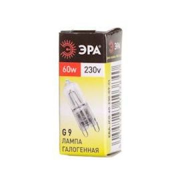 Лампа галогенная ЭРА G9-JCD-60-230V-Cl G9 -цоколь, JCD -колба, 60 Вт, капсульная, теплый, 2700 K
