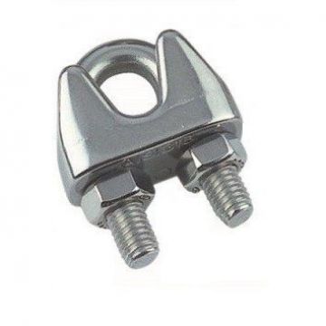 Зажим канатный нержавеющий DIN 741 AISI (АИСИ) 304 2 мм 1 шт