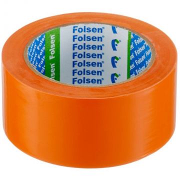 Лента малярная клейкая Folsen для наружных работ оранжевая 50 мм 33 м (0253350) Лента малярная клейкая Folsen для наружных работ оранжевая 50 мм 33 м (0253350)