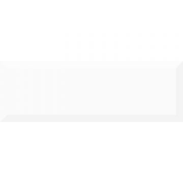 Настенная плитка Absolut Keramika (Абсолют Керамика) Biselado Brillo Blanco 10х30 см