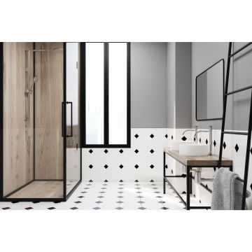 Керамогранит Absolut Keramika (Абсолют Керамика) Octo Element Negro P 25x25 см