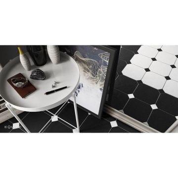 Керамогранит Absolut Keramika (Абсолют Керамика) Octo Element Negro P 25x25 см