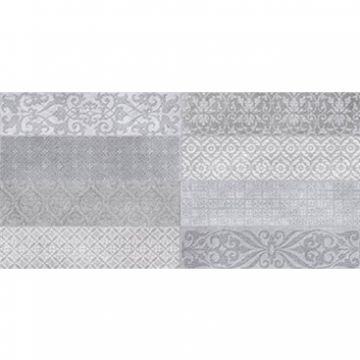 Настенная плитка GayaFores (Гаяфорес) Bricktrend Rev. Deco Grey 8,15x33,15 см (906510)