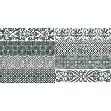 Настенная плитка GayaFores (Гаяфорес) Bricktrend Rev. Deco White 8,15x33,15 см (906512)