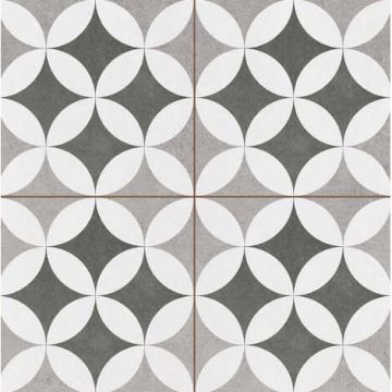 Плитка напольная Керлайф (Kerlife) Hydraulic Hester Silver 45х45 см