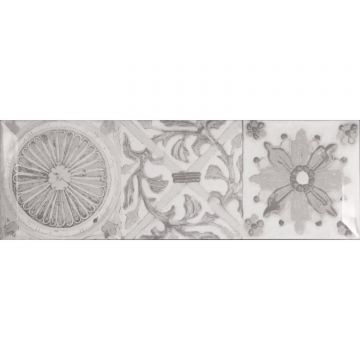 Настенная плитка Monopole (Монополе) Antique Gris Brillo Bisel 10х30 см