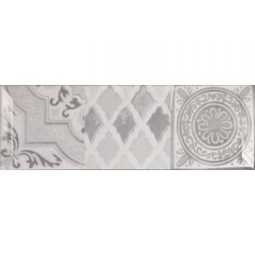 Настенная плитка Monopole (Монополе) Antique Gris Brillo Bisel 10х30 см