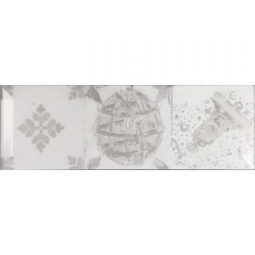 Настенная плитка Monopole (Монополе) Antique Gris Brillo Bisel 10х30 см