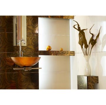 Бордюр Polcolorit (Полколорит) Elegante Marrone Roze 6,5х60 см