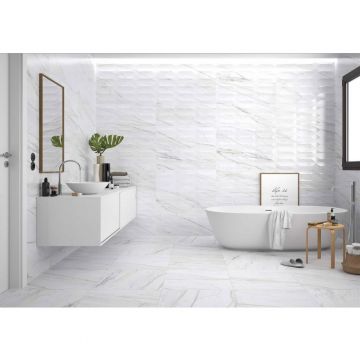 Керамогранит Realistik (Реалистик) Liceo Bianco Rust Matt Carving 60x60 см