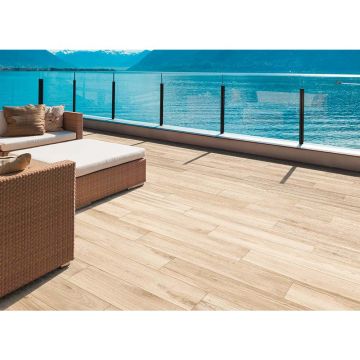 Керамогранит Realistik (Реалистик) Oak Wood Brown (Punch) 20x120 см