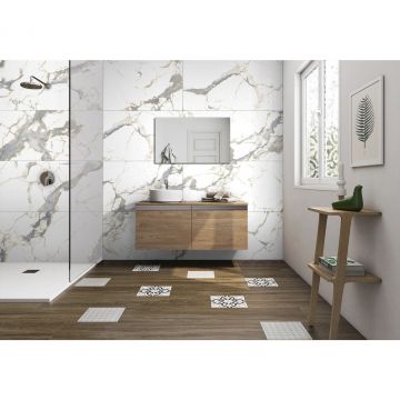 Керамогранит Realistik (Реалистик) Andes Blanco Gold Blue Sugar 60x120 см