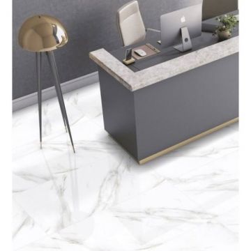 Керамогранит Realistik (Реалистик) Aura Statuario Glossy 60x120 см, глянцевый