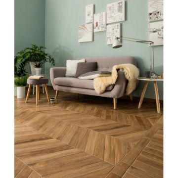 Керамогранит Rondine Vntg Brune Chevron 7,5x40,7 см