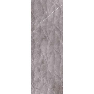 Декор Creto (Крето) Marmolino Grey W M/STR 30х90 см, глянцевый R Glossy 1 MDQ19W29310C