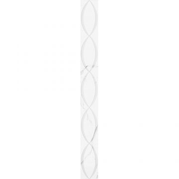 Бордюр Creto (Крето) Assol 2 белый 4х40 см 05-01-1-46-05-01-2625-2