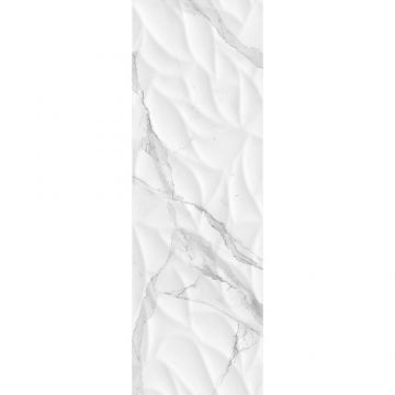 Декор Creto (Крето) Statuario White W M/STR 25x75 см, глянцевый NR Glossy 1 MEY30W2720LC