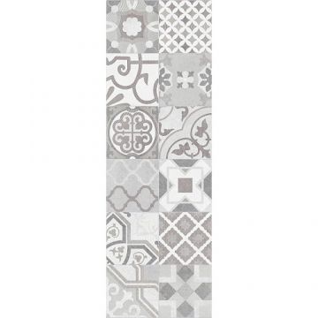 Вставка Creto (Крето) Dover Vetro Pearl W/DEC M 25х75 см NR Satin 1 СCM23D17200B