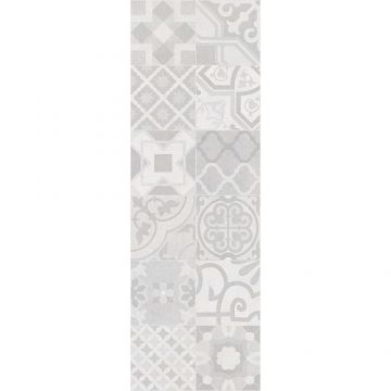 Вставка Creto (Крето) Dover Patchwork Pearl W/DEC M 25х75 см NR Satin 1 ССG23D17200B