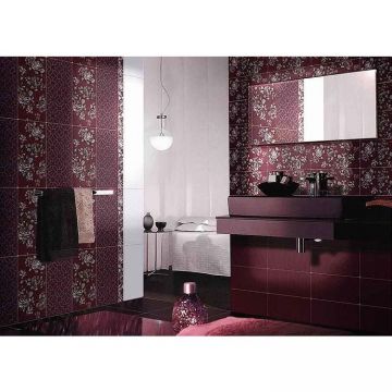 Декор Нефрит-Керамика (Nefrit) Аллегро бордо 20х40 см (04-01-1-08-03-47-100-3)