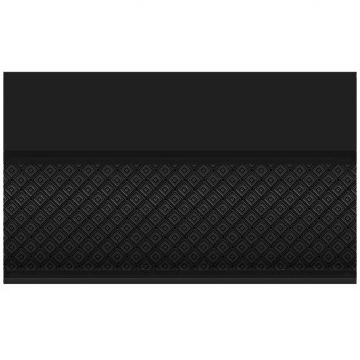 Бордюр Нефрит-Керамика (Nefrit) объемный Катрин черный 15х25 см (13-01-1-25-43-04-1451-0)