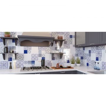 Плитка настенная Нефрит-Керамика (Nefrit) Однотонная глянцевая белый 9.9х9.9 см (12-01-4-01-00-00-001)