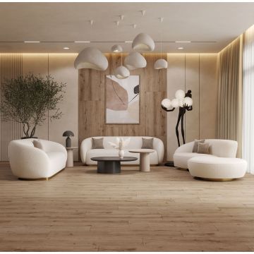 Керамогранит Axima Bergen светло-кофейный ректификат 20х120 см