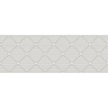 Керамическая плитка Керлайф (Kerlife) Декор 25,1х70,9 см Sense Crema Meandro (913794)